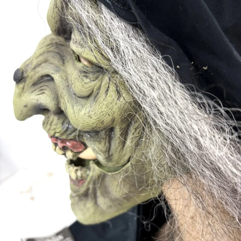 Green Witch Halloween Mask Cinema Secrets VTG Y2K NWT